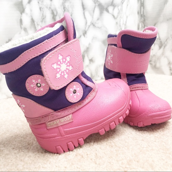 Gray Wolf Pink Toddler’s Winter Boots size 5 - Picture 10 of 10